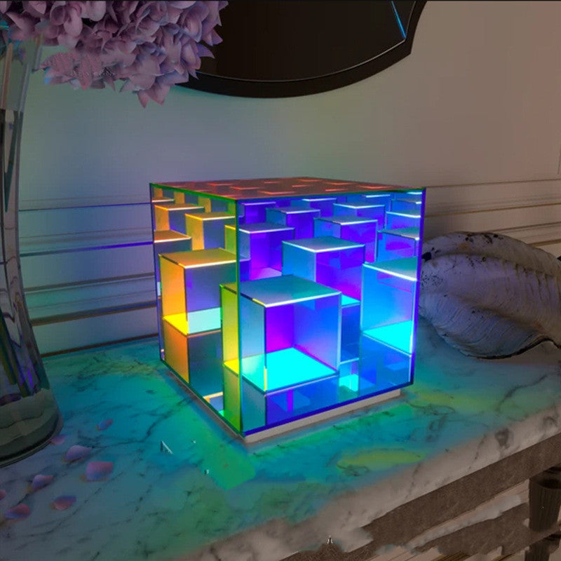 Cuboid Acrylic Lamp Cube LED Box